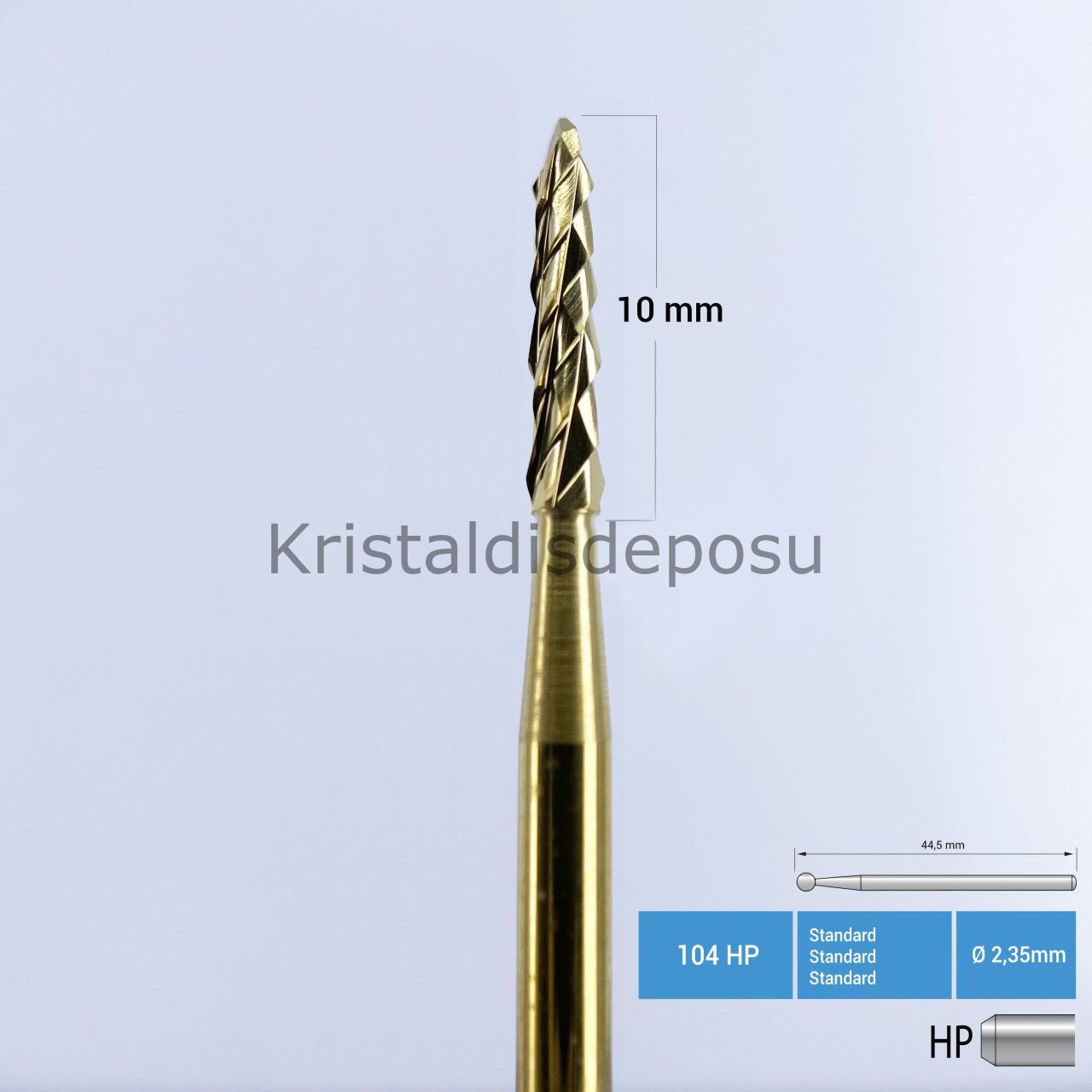 Titanyum Lindemann Cerrahi Frez - 166A HP