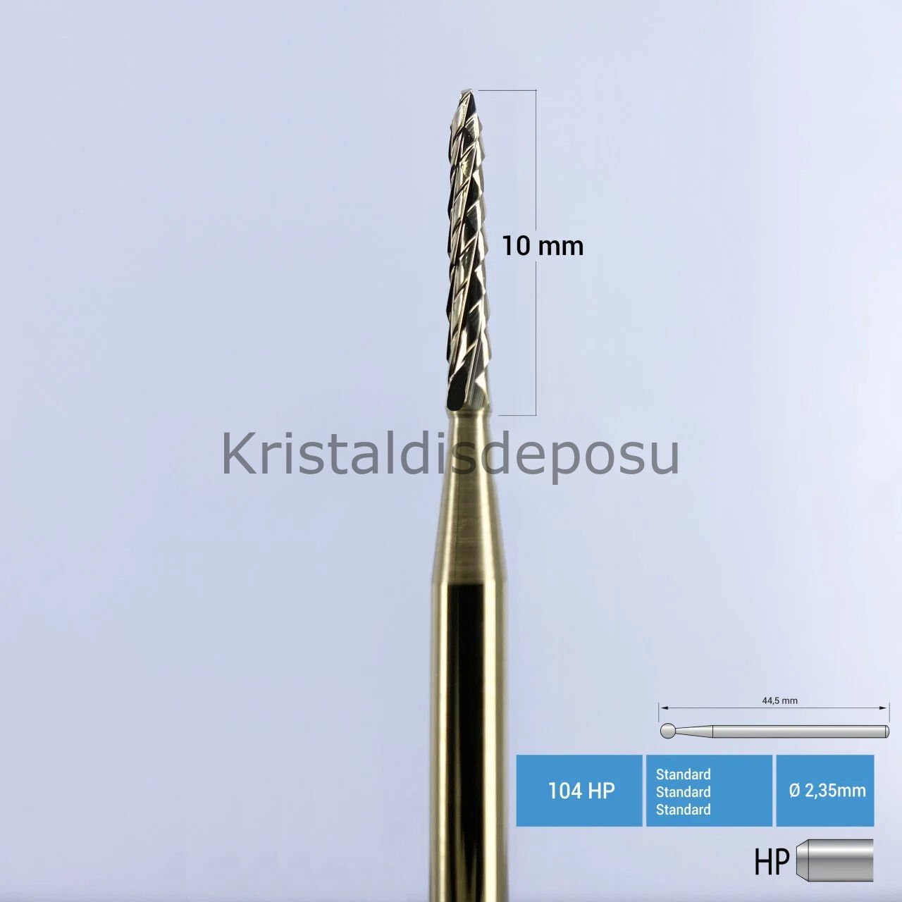 Titanyum Carpide Lindemann Cerrahi Frez - 162A HP