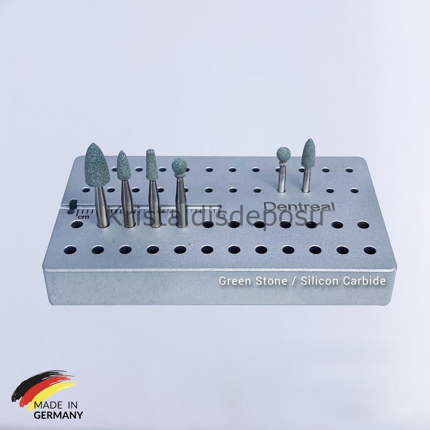 Yeşil Taş Set- Porselen ve Metal Aşındırıcı