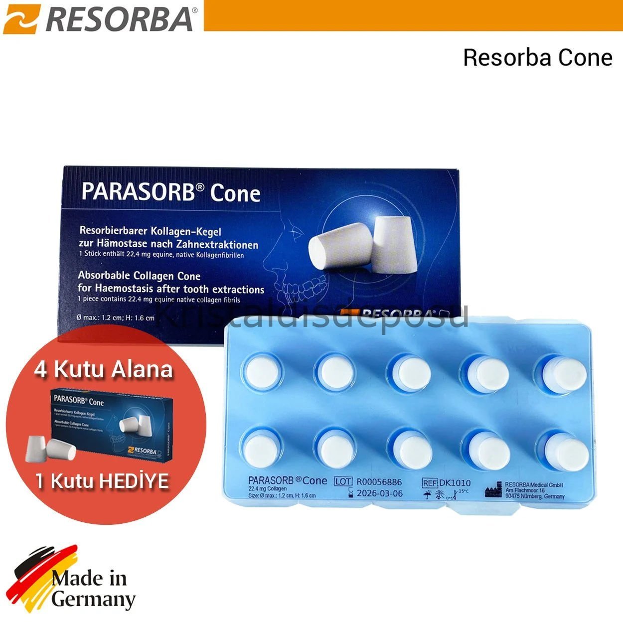 Parasorb Collagene Cone - Kampanya 4+1 ***
