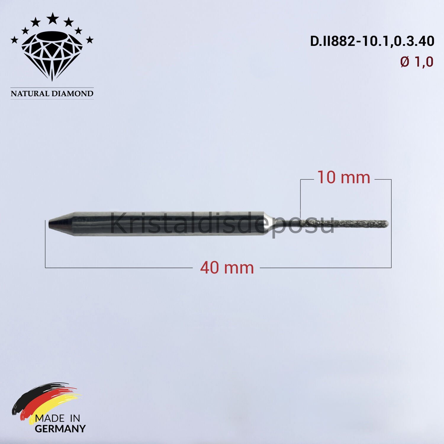 Imes Icore Wieland Elmas Cad Cam Drill 1,0 mm