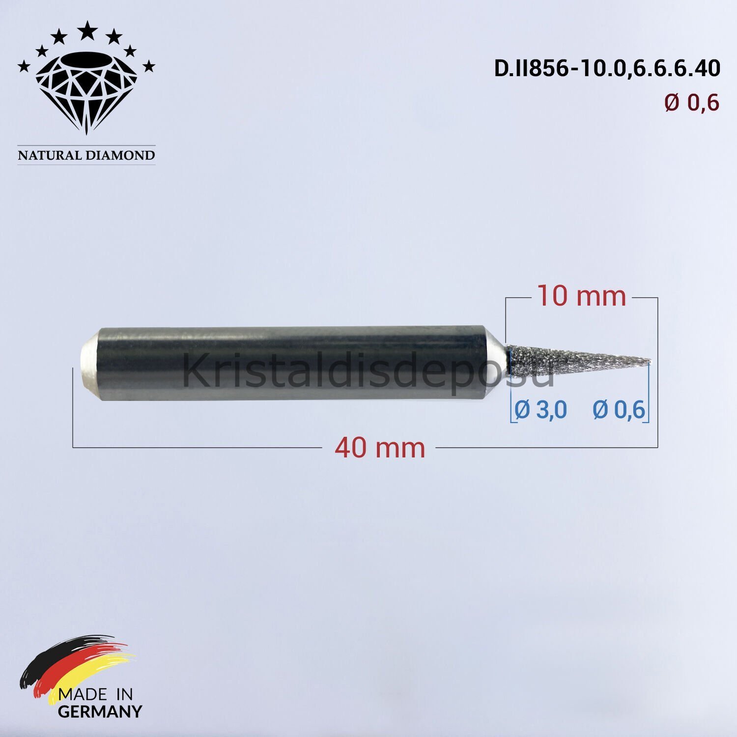 Imes Icore Wieland Elmas Cad Cam Drill 0,6 mm