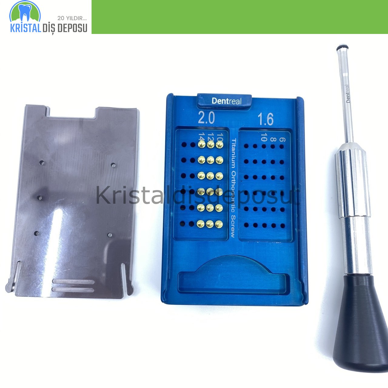 Orthofix Titanyum Orthodontik Vida İntro Seti - 2,0 mm Vidalar