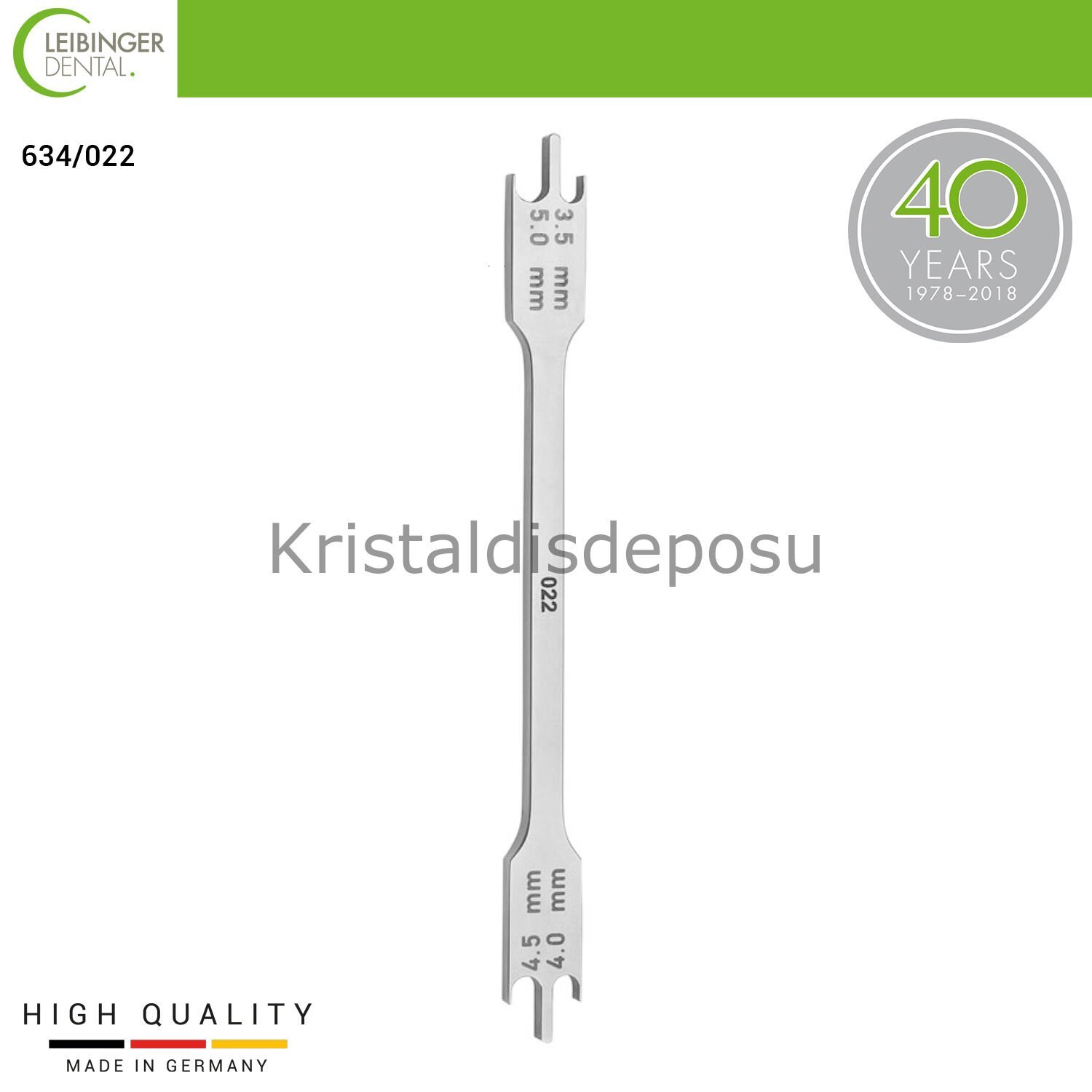Bracket Positioning Gauge - Braket Konumlandırma Göstergesi .022 yuva için