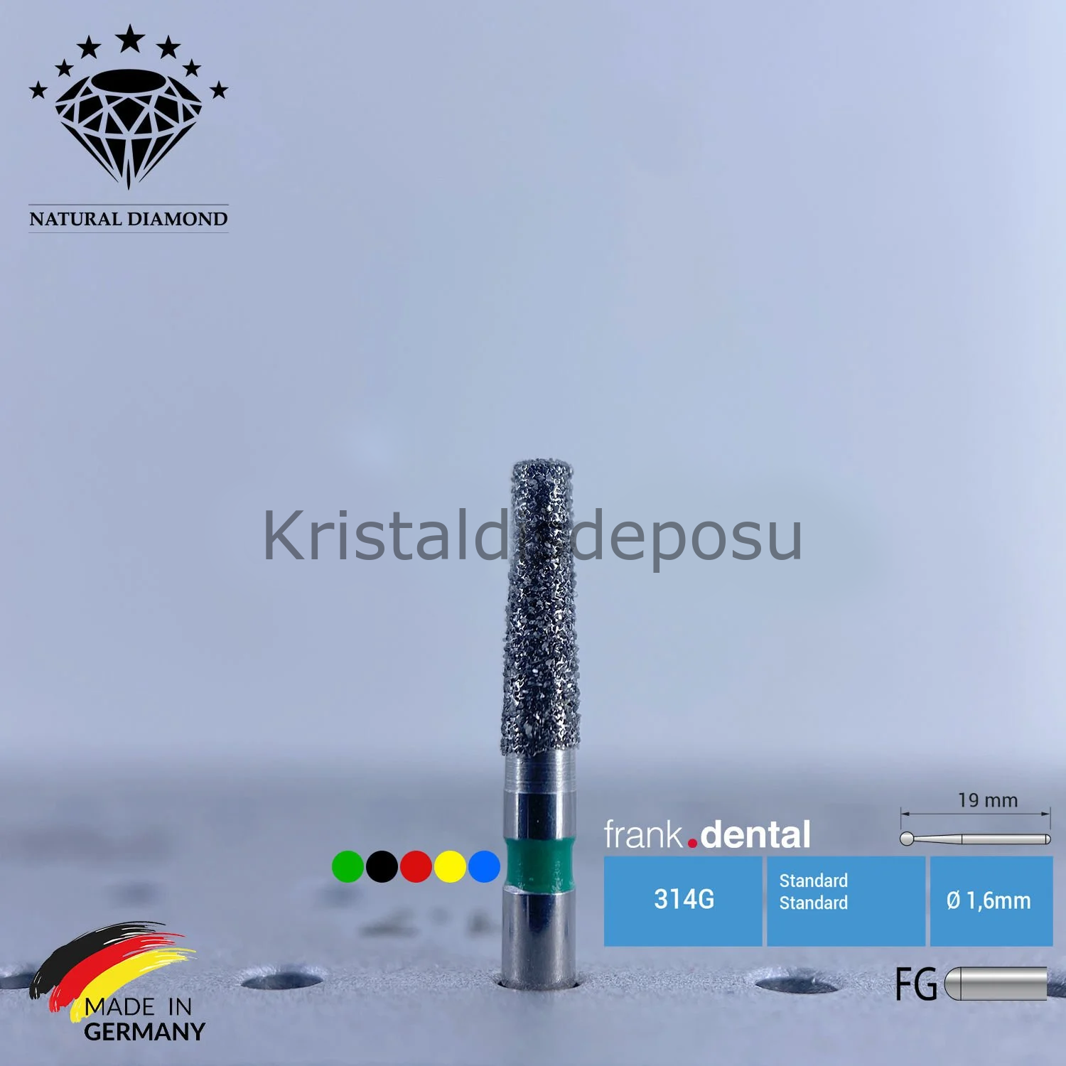 Doğal Elmas Frez - Aeratör - 846 - Konik - 5 Adet