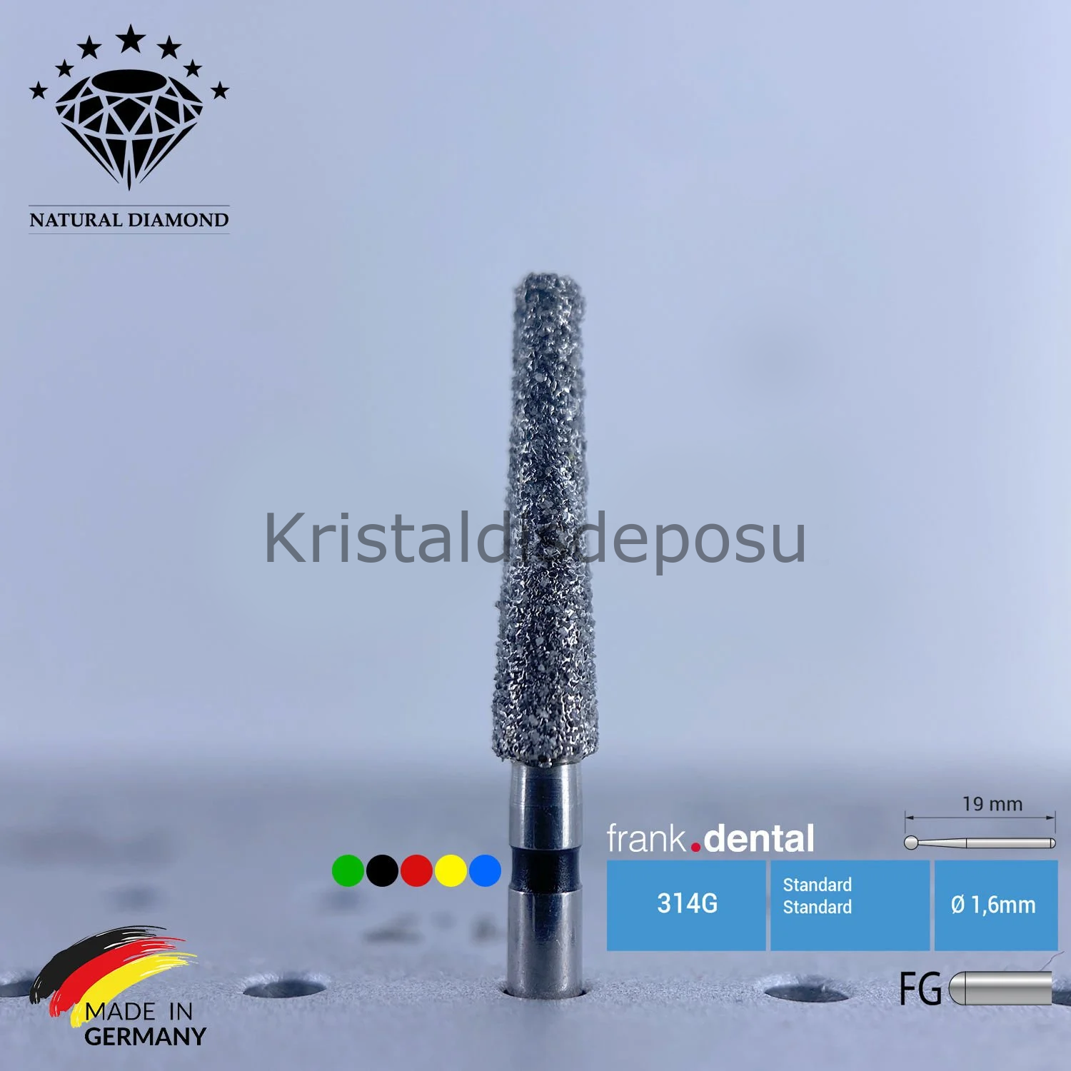 Doğal Elmas Frez - Aeratör - 848 - Konik - 5 Adet