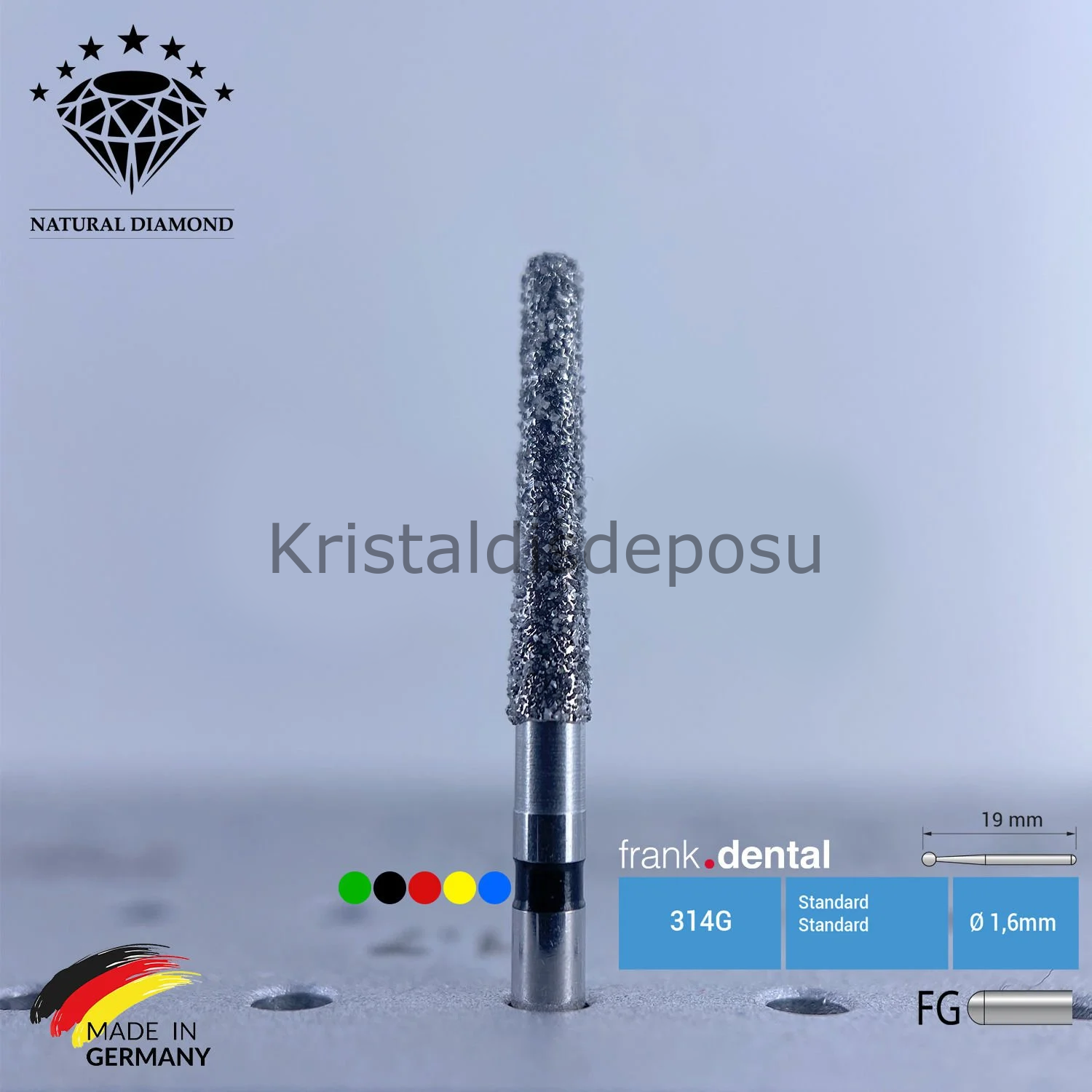 Doğal Elmas Frez - Aeratör - 850 - Konik - 5 Adet