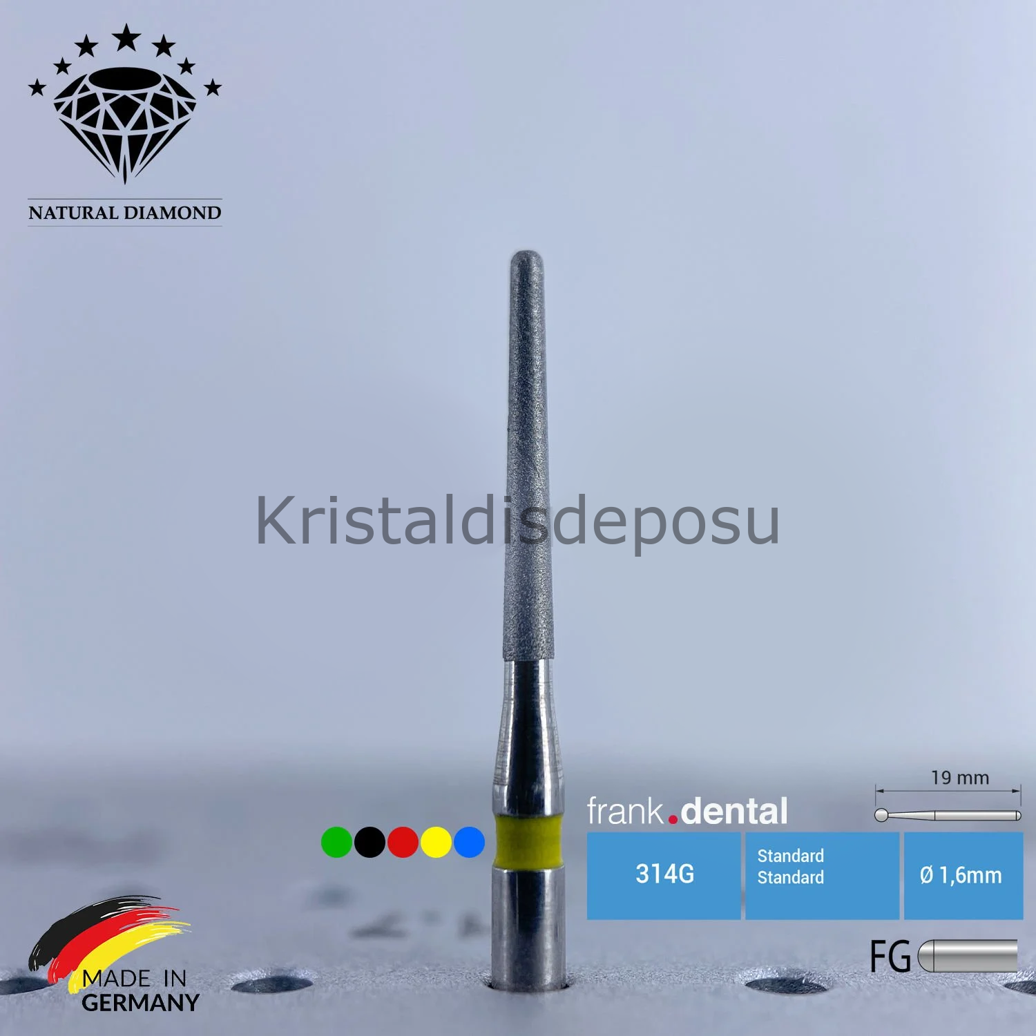 Doğal Elmas Frez - Aeratör - 856L - Konik - 5 Adet