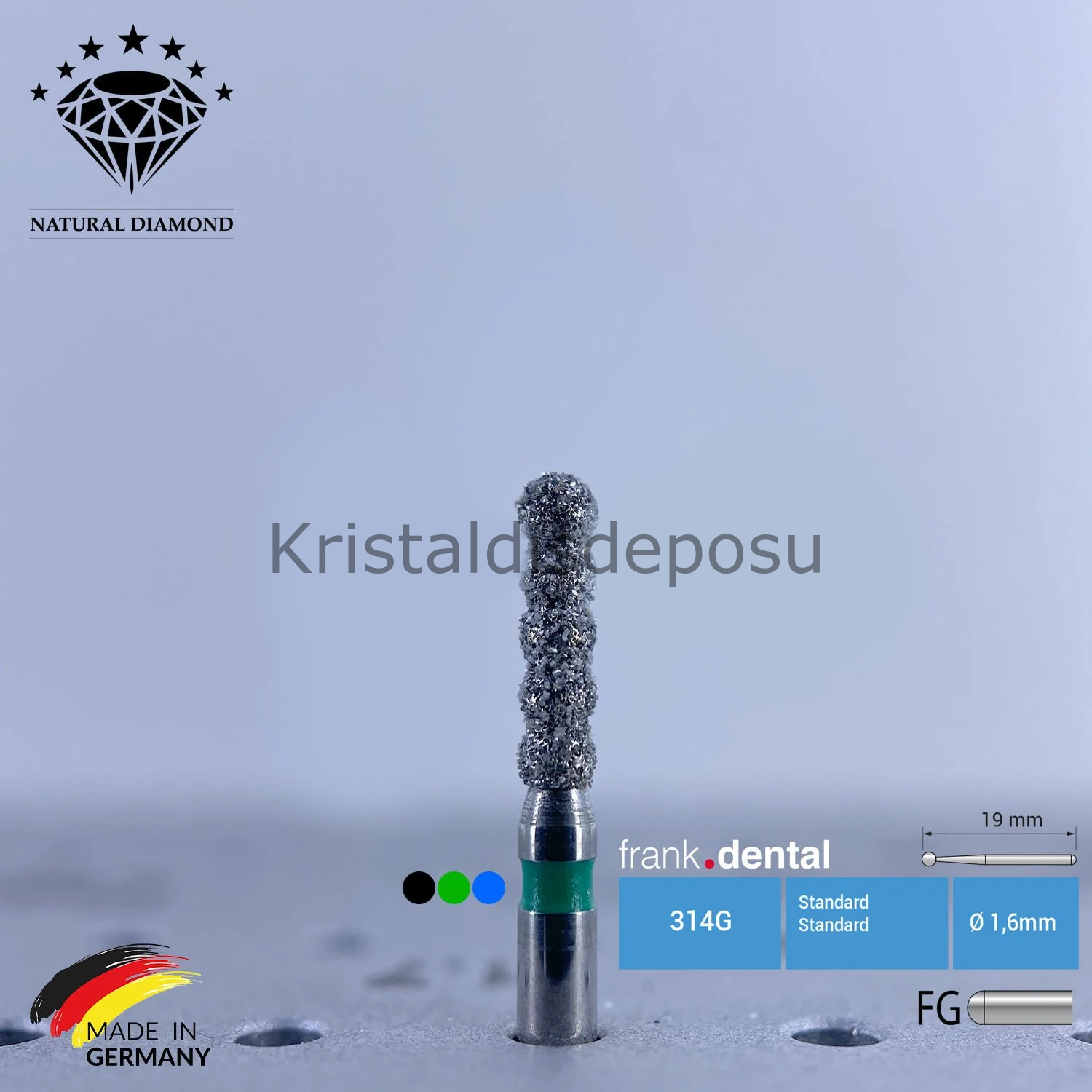 Doğal Elmas Frez - Sipiral - Aeratör 6051 - 5 Adet