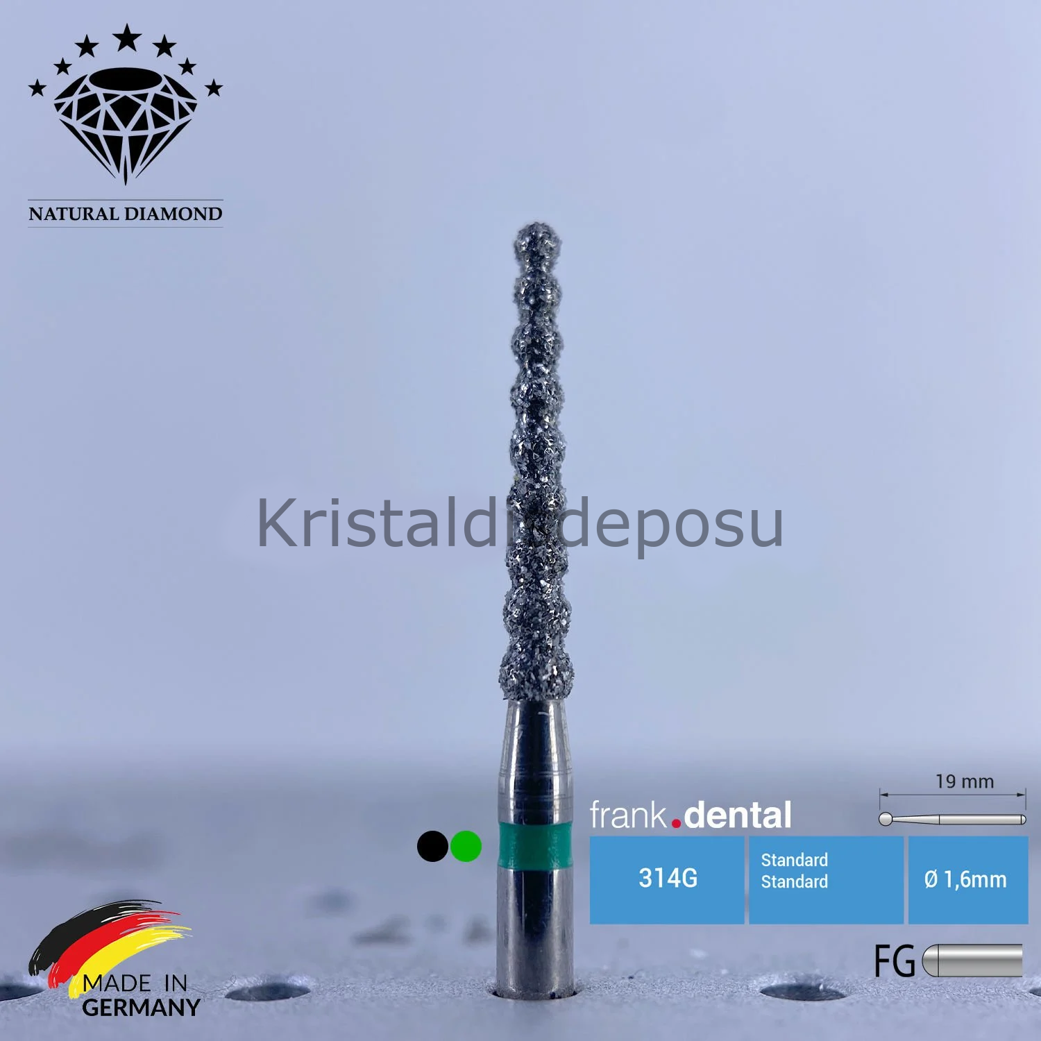 Doğal Elmas Frez - Sipiral - Aeratör 6055 - 5 Adet