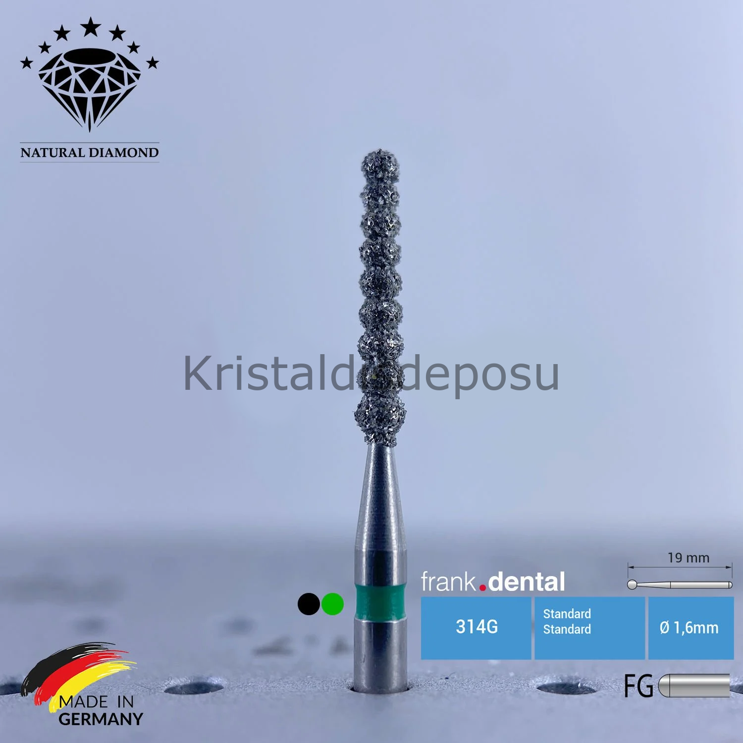 Doğal Elmas Frez - Sipiral - Aeratör 6056 - 5 Adet