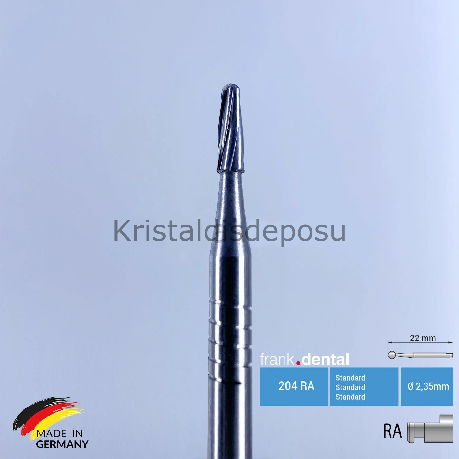 Tungusten Carpide Frez - Anguldurva İçin - C23R - 5 Adet