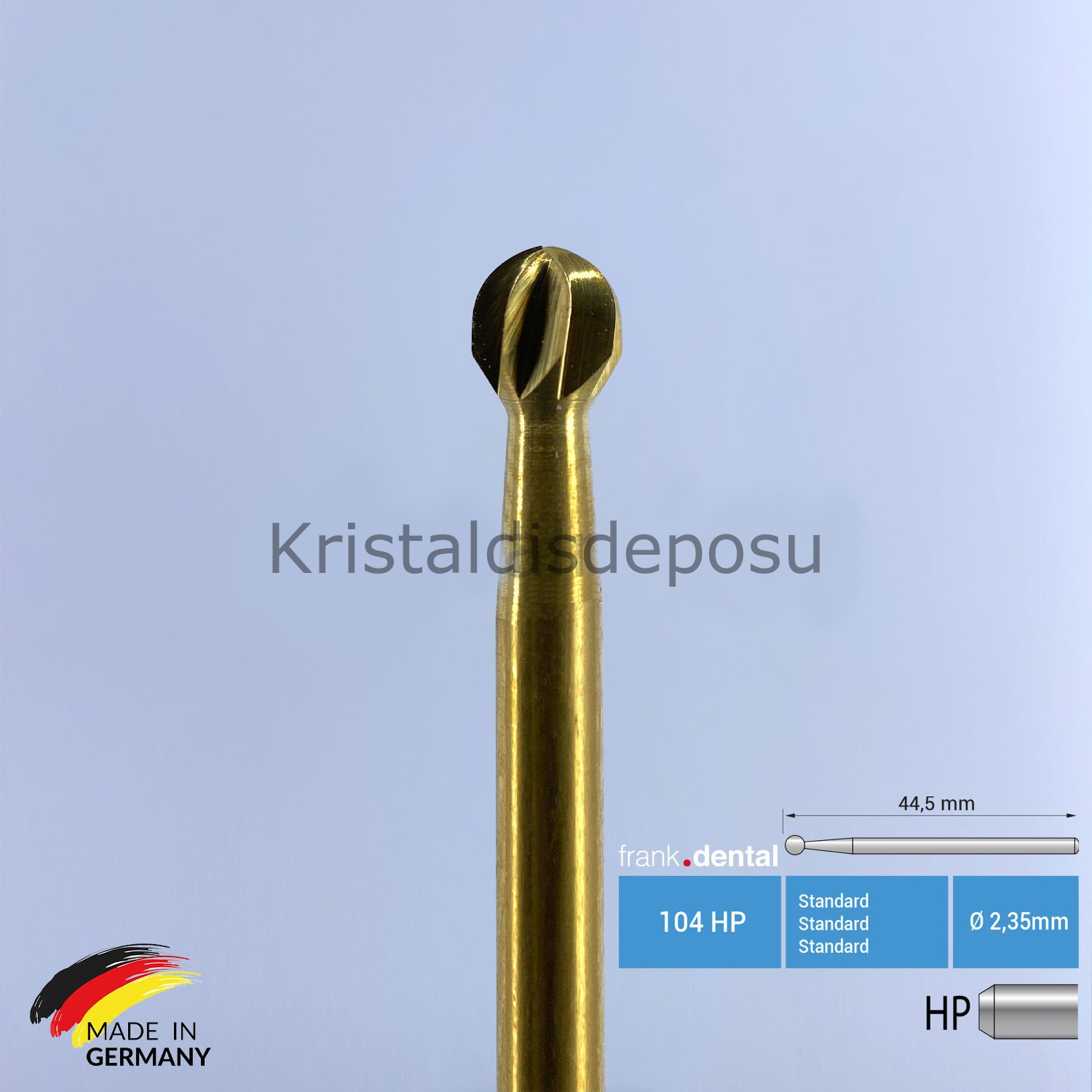 Titanyum Carpide Cerrahi Frez Rond - 141 HP