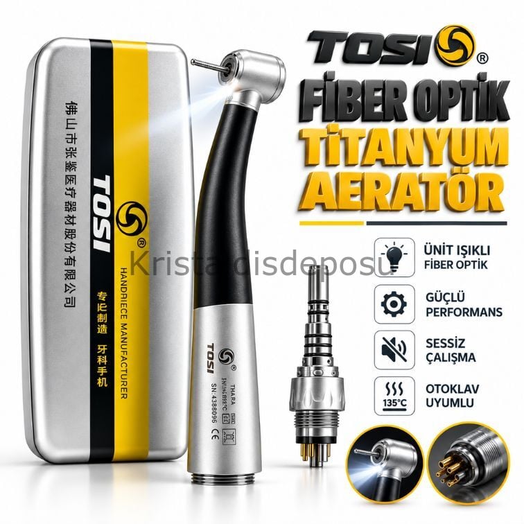 Fiber Optik Titanyum Aeratör Kuplingli - Ünit Işıklı
