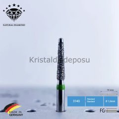 Güvenli Frez - Doğal Elmas Frez - Aeratör - 851 - Yeşil