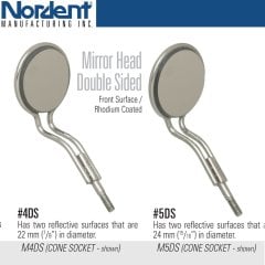 Rhodium Çift Taraflı Ayna Başı