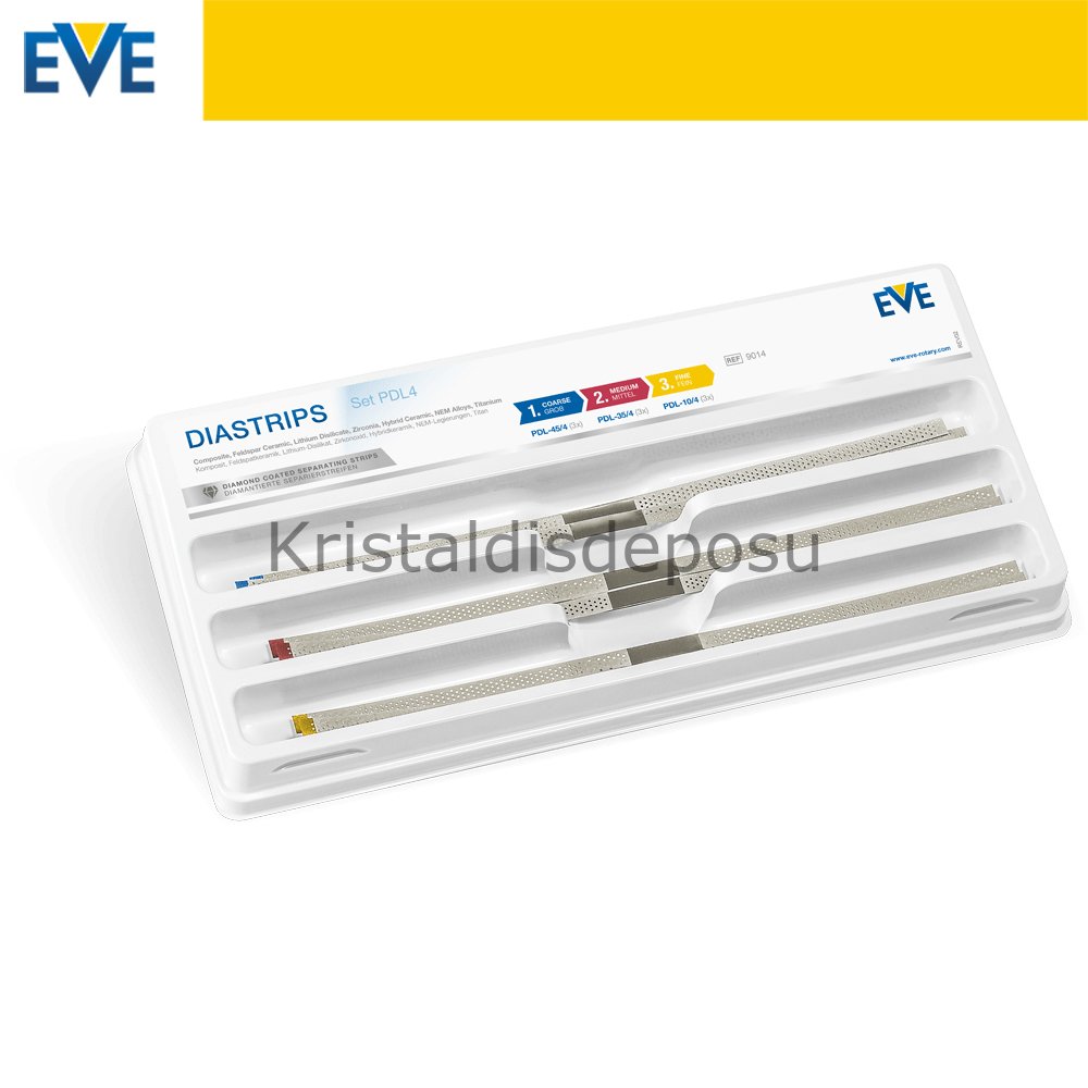 İnterproximal Delikli Arayüz Zımparası - 9 Adet / Kutu 2.5 mm - Asorti
