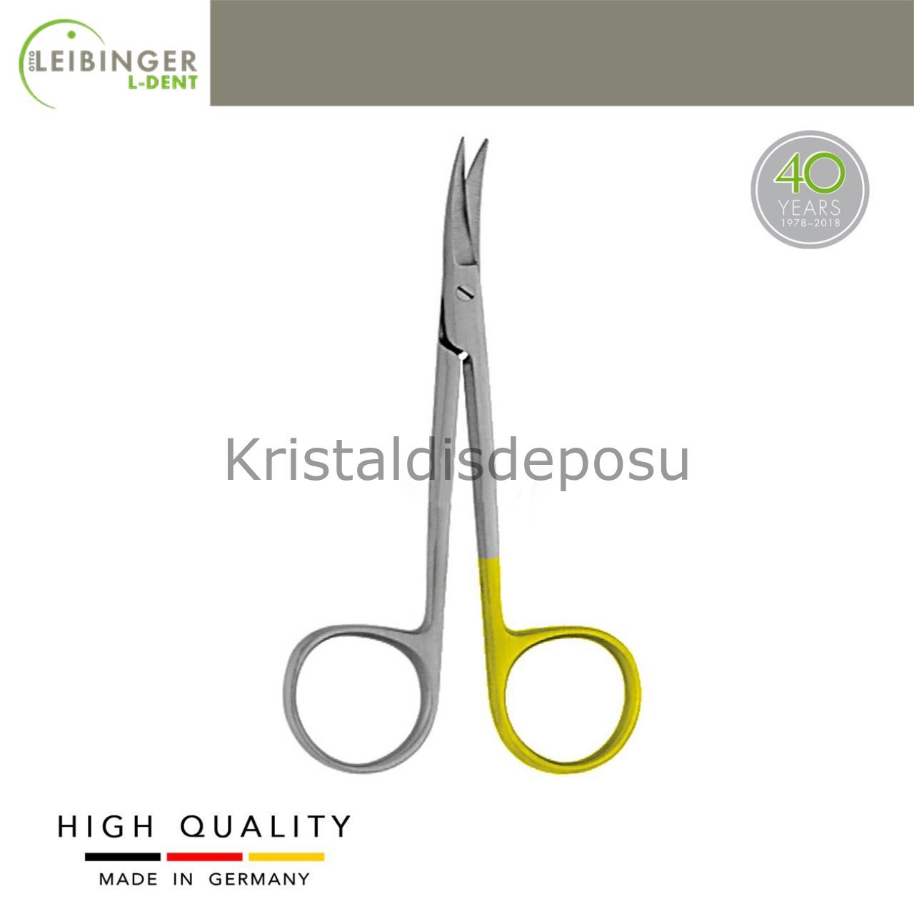 Iris Cerrahi Makas SC - Tungsten Carpide - Eğri - 11,5 cm