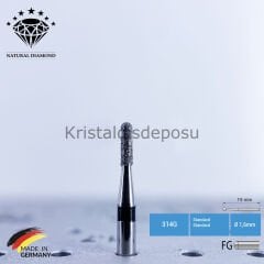 Doğal Elmas Frez - Aeratör - 838 - Silindir - 5 Adet