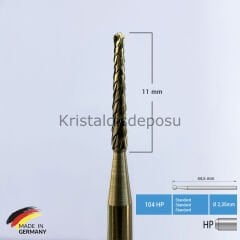 Titanyum Carpide Lindemann Cerrahi Frez - 262 HP