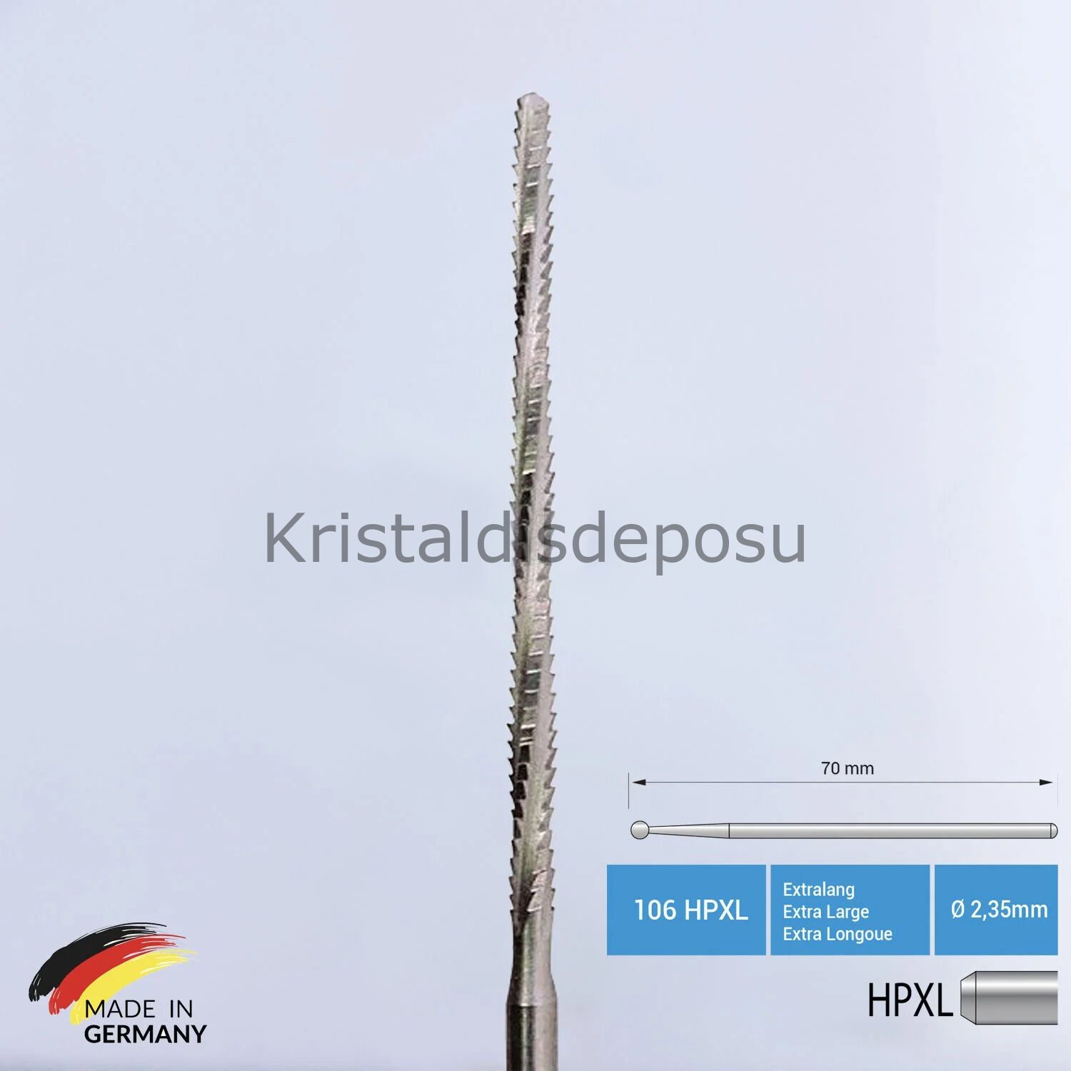 Çelik Lindeman Cerrahi Frez - 169RF -  Kesim Alanı 3,5 cm