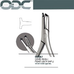 Ortodonti Çekiç Başlı Pens Uzun Saplı
