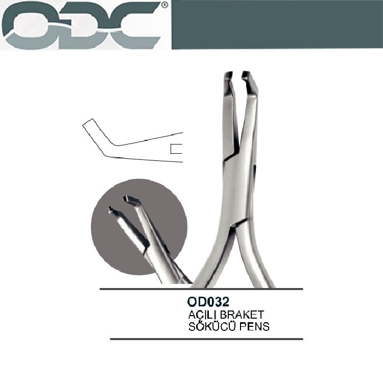 Ortodonti Açılı Braket Sökücü Pens