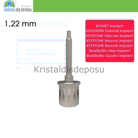 Keystone Lifecore Implant için Screwdriver 1,22 mm