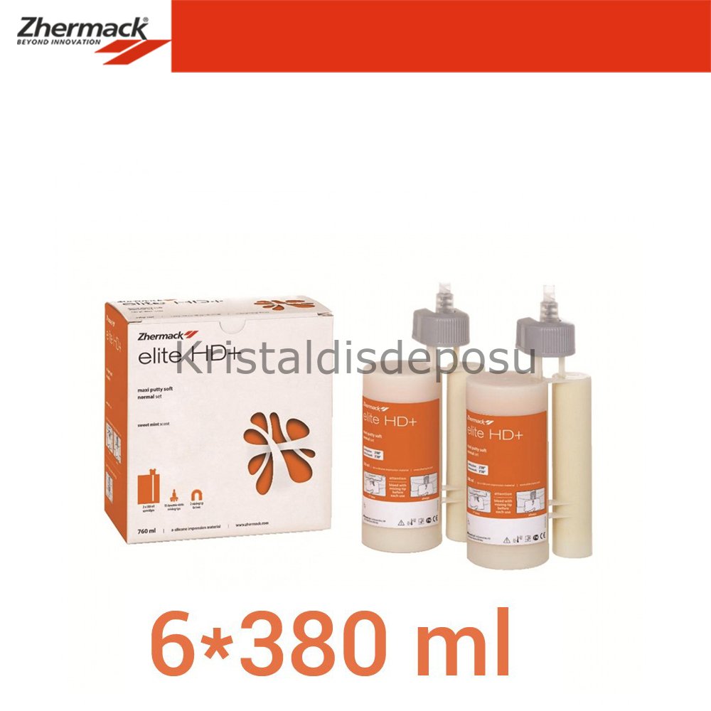 Elite HD+ Maxi Putty Soft Makine Ölçüsü - Fast Set - 6*380ml