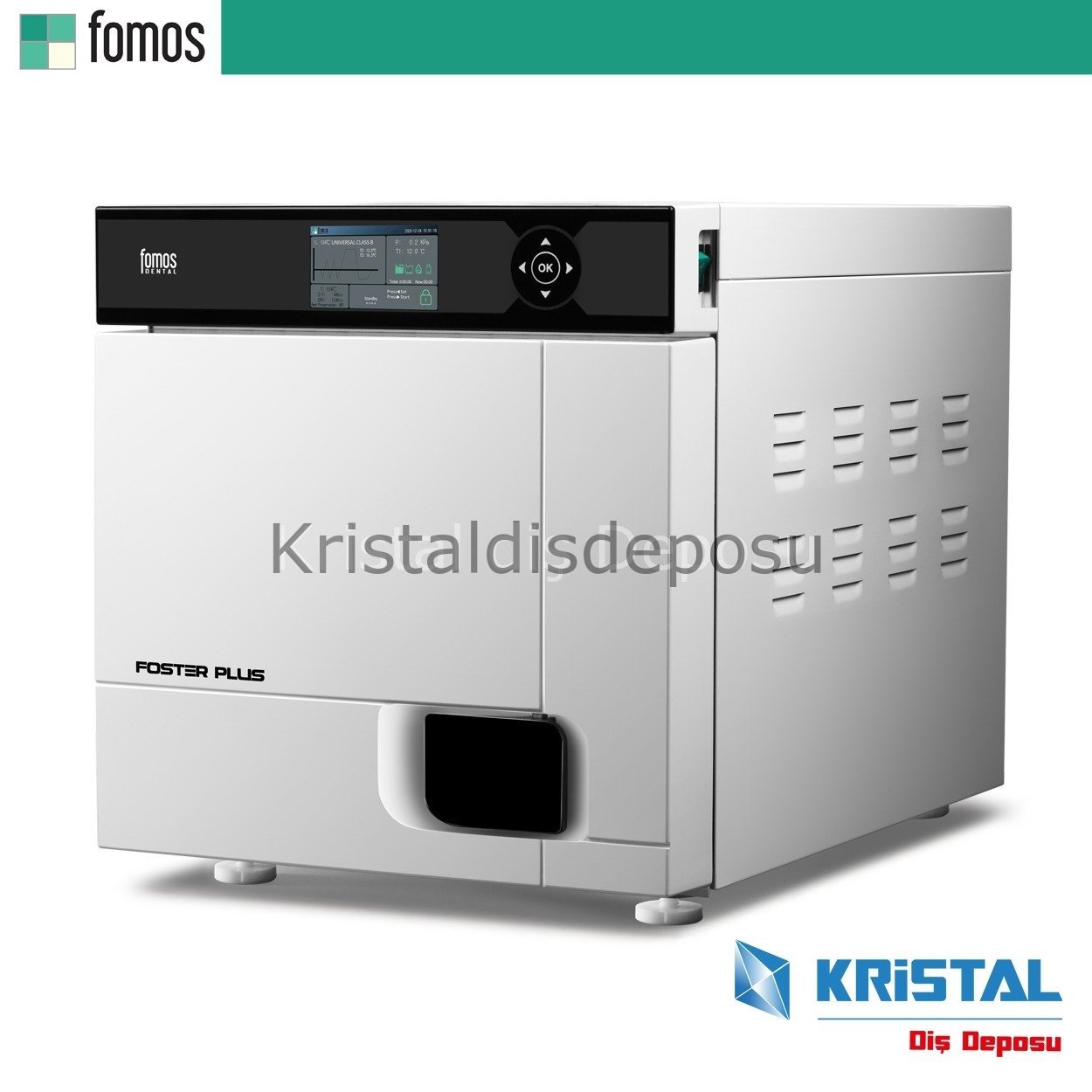 Fomos Foster Plus 22 Lt B Class Otoklav Renkli Ekran