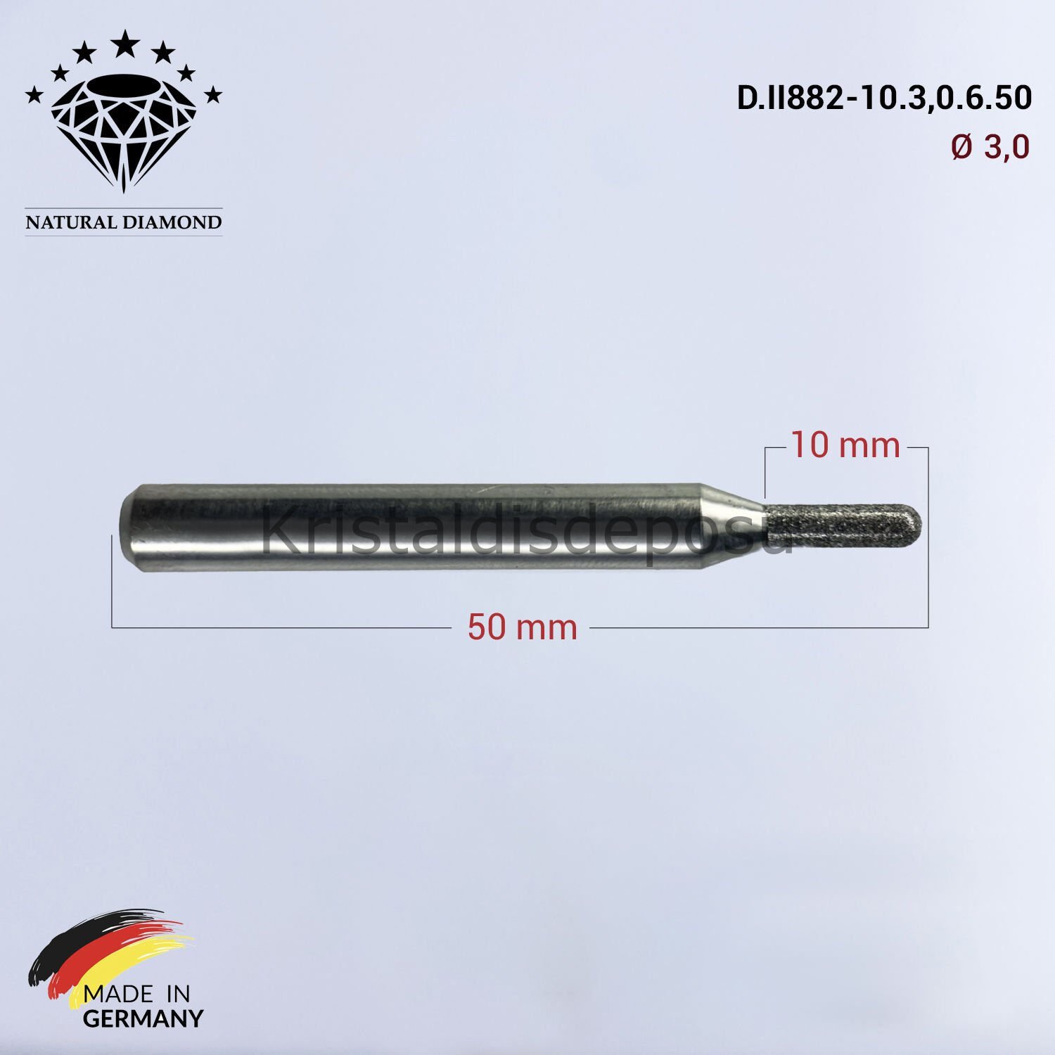 Imes Icore Wieland Elmas Cad Cam Drill 3,0 mm