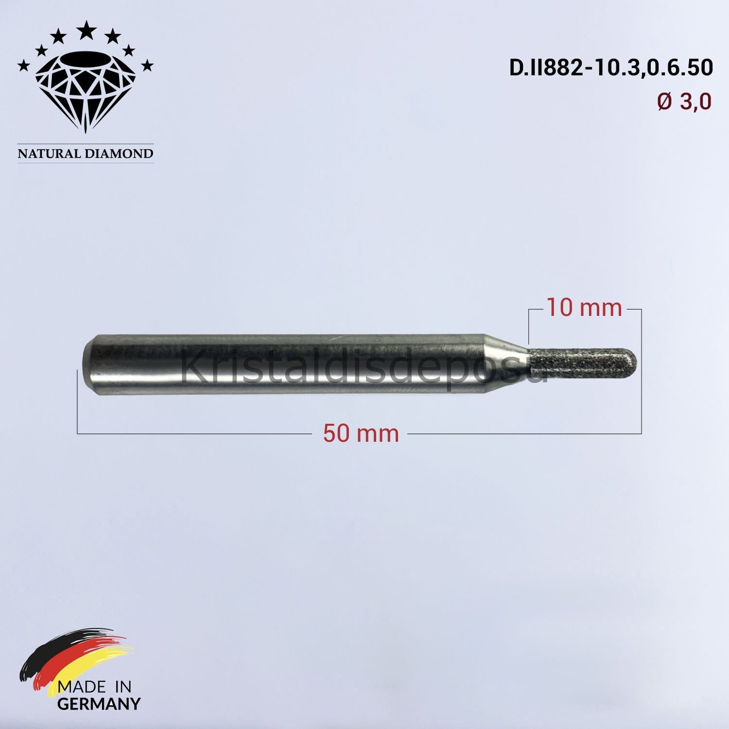 Imes Icore Wieland Elmas Cad Cam Drill 3,0 mm