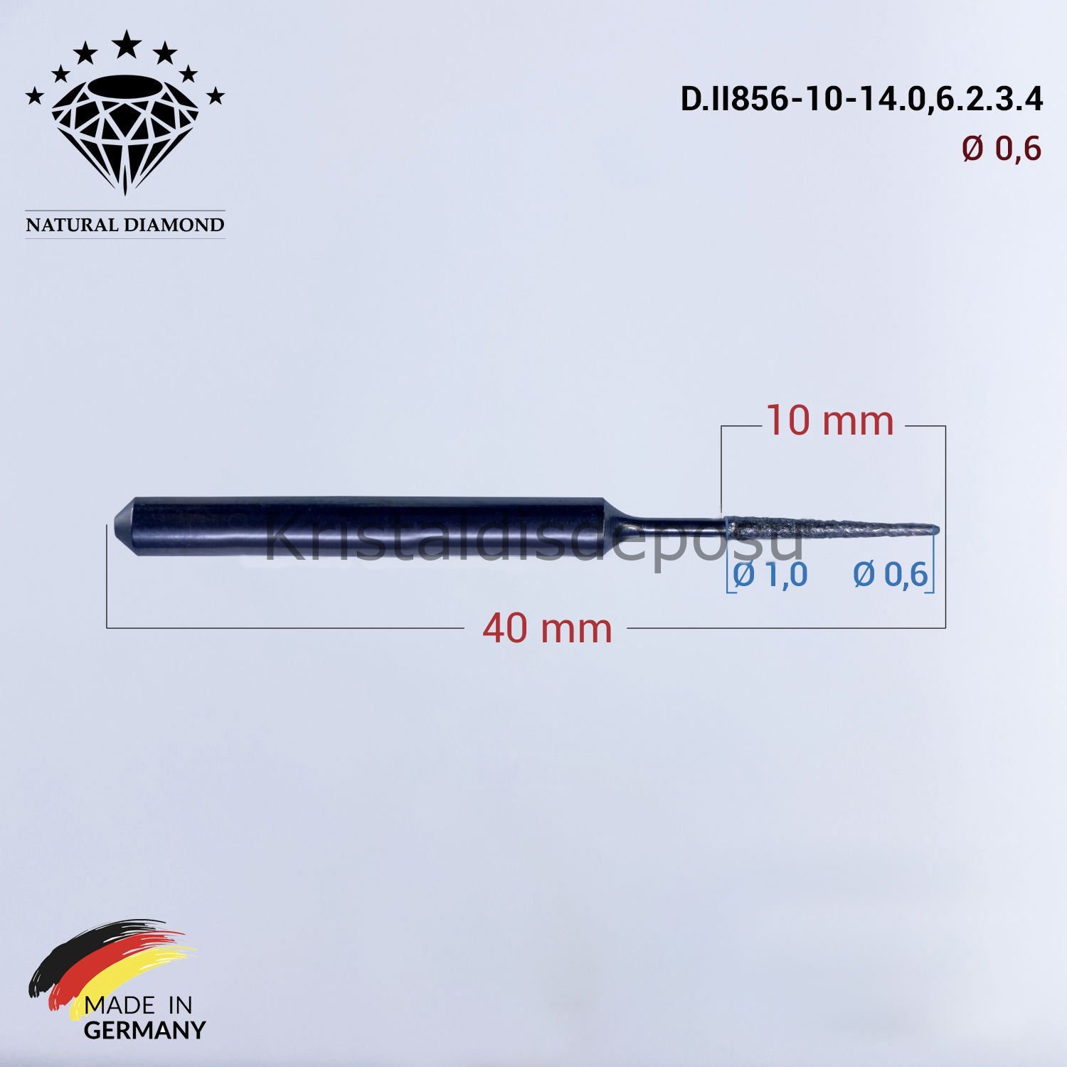 Imes Icore Wieland Elmas Cad Cam Drill 0,6 mm