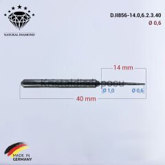Imes Icore Wieland Elmas Cad Cam Drill 0,6 mm