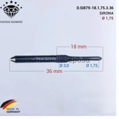 SIRONA Elmas Cad Cam Drill 1,75 mm