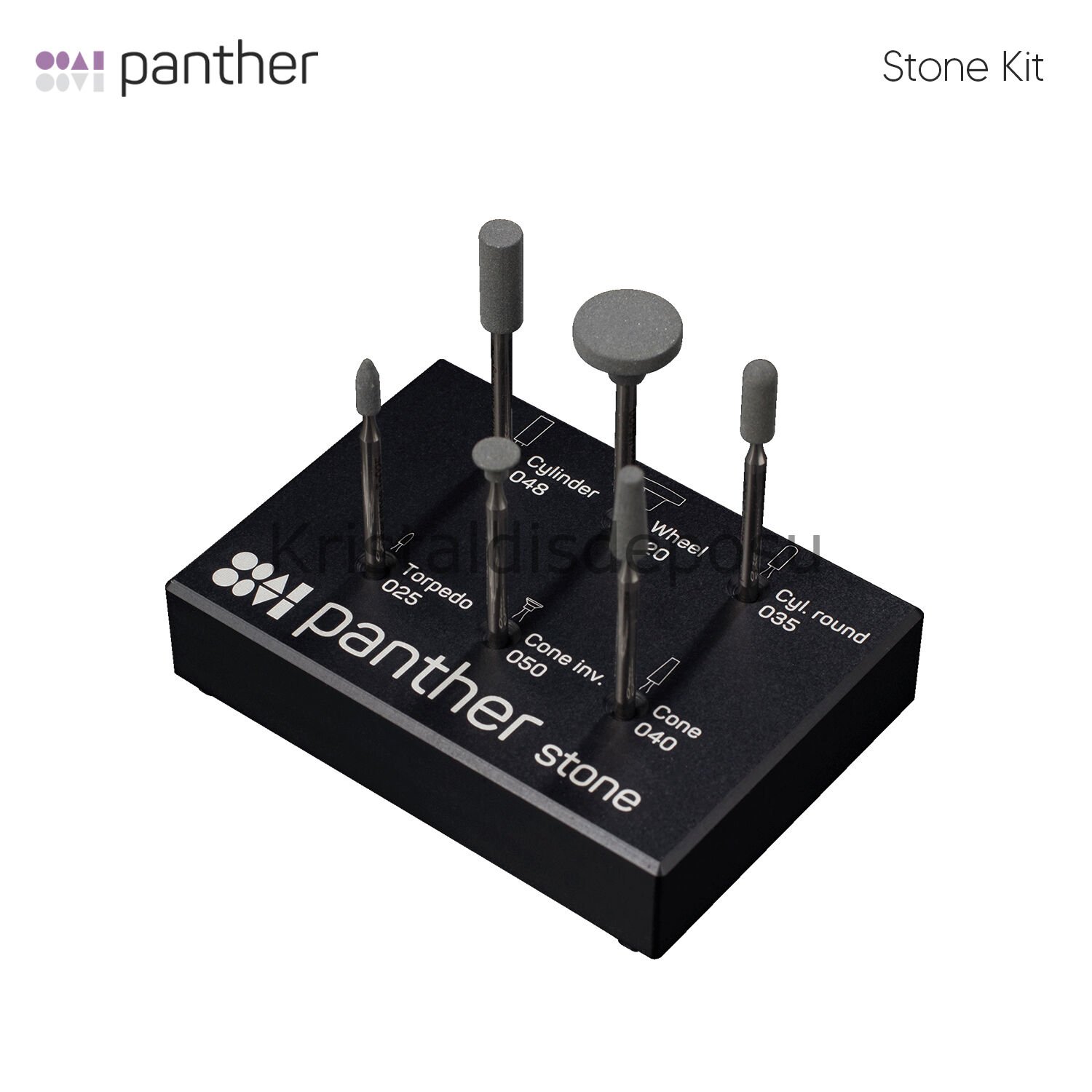 Sun Dental Panther Stone Set - Zirkonyum, Lityum Disilikat ve Seramik Şekillendirme