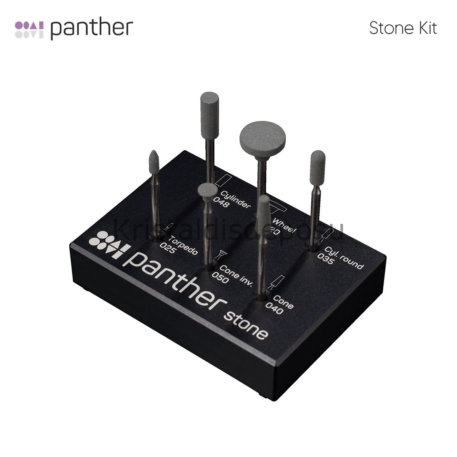 Sun Dental Panther Stone Set - Zirkonyum, Lityum Disilikat ve Seramik Şekillendirme