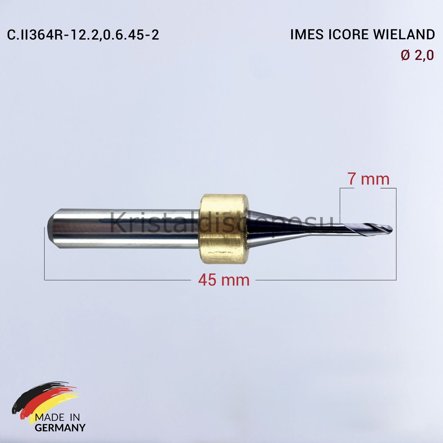 Imes Icore Wieland Cad Cam Drill 2,0 mm