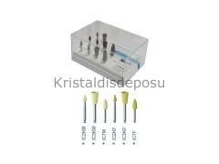 Imicryl Rolene Kompozit Parlatma Lastiği 10'lu Küçük (5 x IC3KM + 5 x IC2KF) Özel Şeffaf Kutuda
