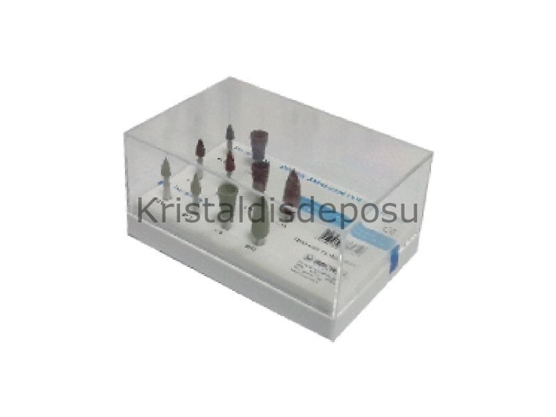 Imicryl Rolene Amalgam Polishing Brush 10'lu Asorti Set Özel Şeffaf Kutuda