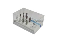 Imicryl Rolene Amalgam Polishing Brush 10'lu Asorti Set Özel Şeffaf Kutuda