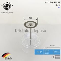Ortho Diamond Disc Arayüz Separe - Çift Taraflı Aşındırma D.321.524.190.HP