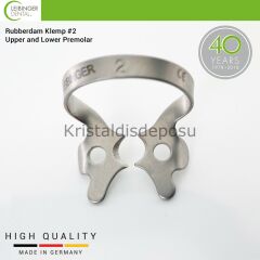 Rubberdam Klemp #2 - Upper and Lower Premolar