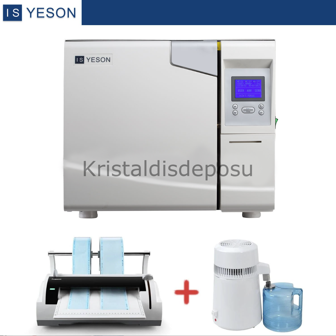 Yeson B-Pro 22 Lt Otoklav & Saf Su & Poşet Kapama Cihazı