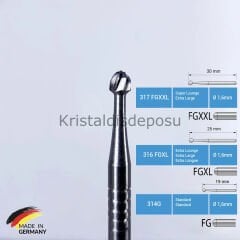Tungusten Carpide Frez - Aeratör İçin - C1 - 5 Adet