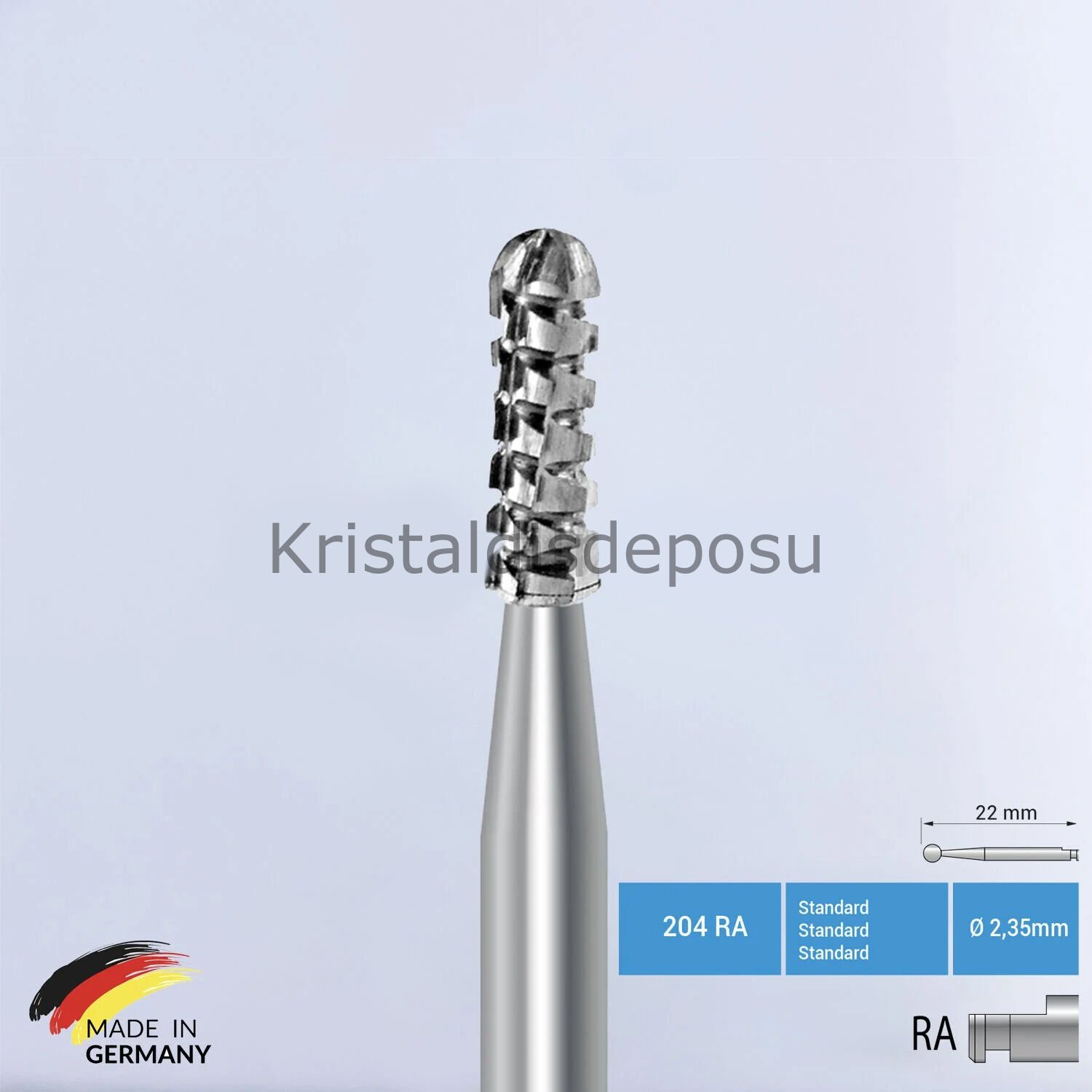 Tungusten Carpide Frez - Anguldurva İçin - C31R - 5 Adet