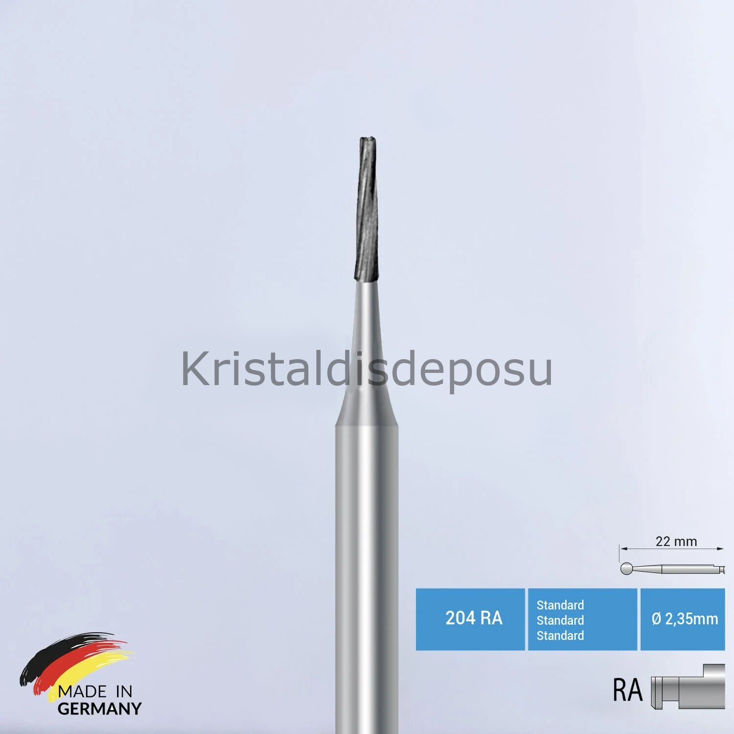 Tungusten Carpide Frez - Anguldurva İçin - C23L - 5 Adet