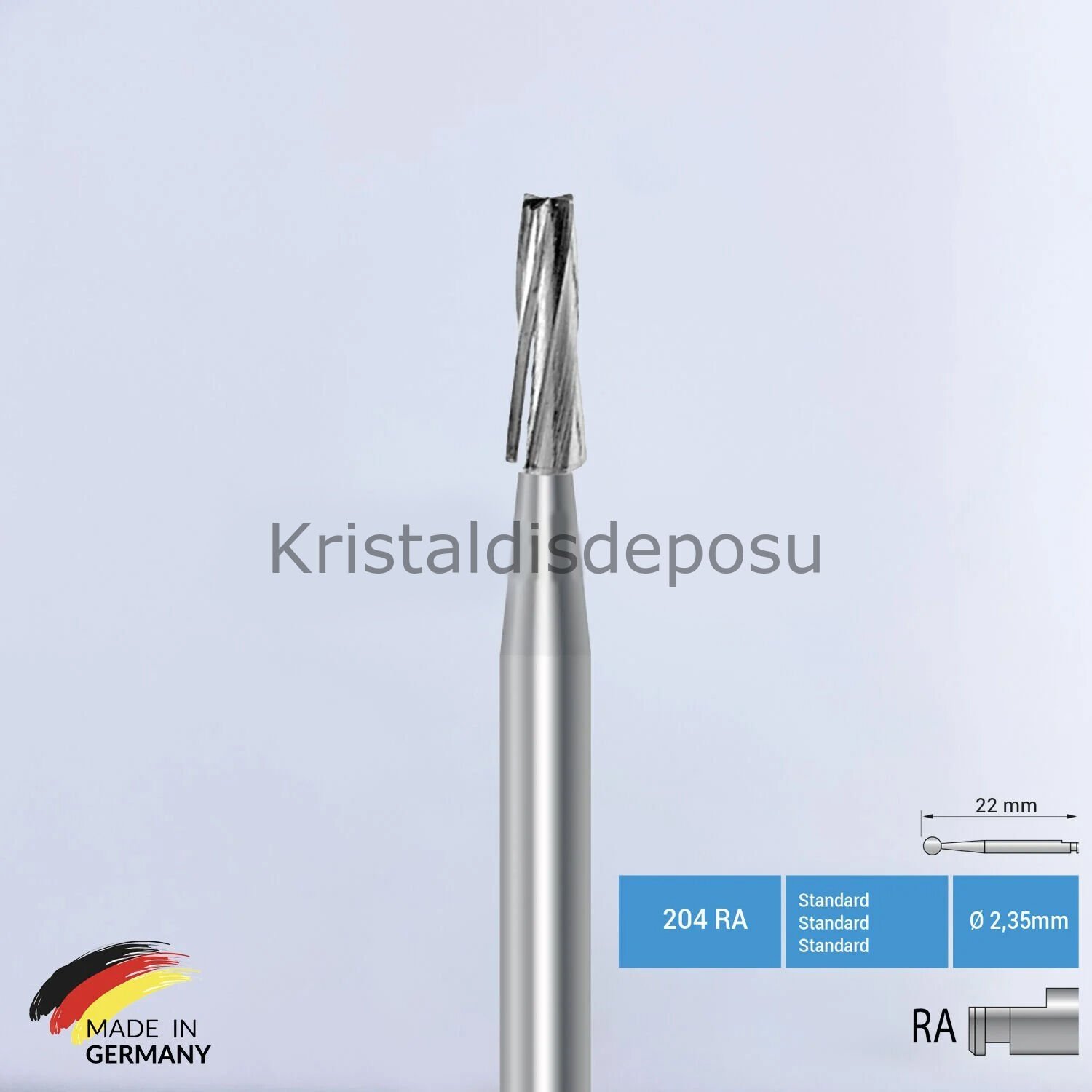 Tungusten Carpide Frez - Anguldurva İçin - C23 - 5 Adet