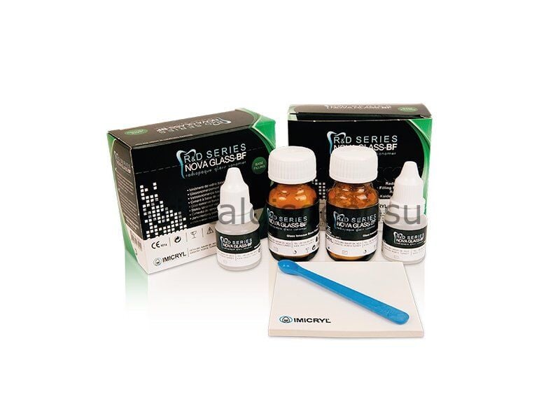 Imicryl Nova Glass BF Base Filling Cam Ionomer Kaide Simanı 15 g Toz Set