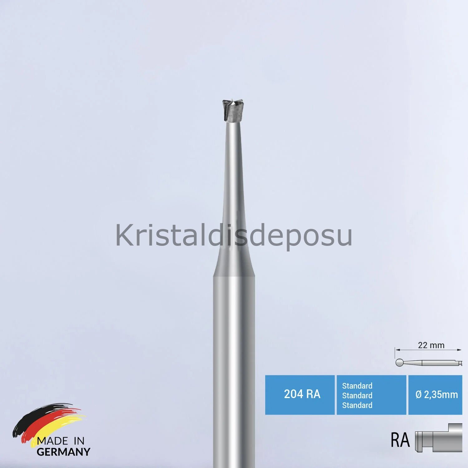 Tungusten Carpide Frez - Anguldurva İçin -  C2 - 5 Adet